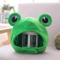 Cute Plush Frog Hat, Winter Scarf Cap, Ears Winter Ski Hat, Full Headgear Novelty Party Dress up Cosplay Costume, Green.