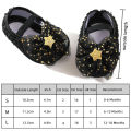 2pcs Baby Shoes +Baby Hairband Set Sequin Pentagram Flower Bow knot Baby Girls Flat Lace Princess Headdress Lace Soft Shoes Newborn Toddler Leaning Shoes. 
