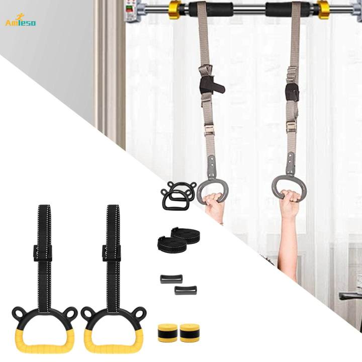 Gymnastics Rings Home Full Body Workout Indoor Calisthenics Training Rings Single Length 2M
