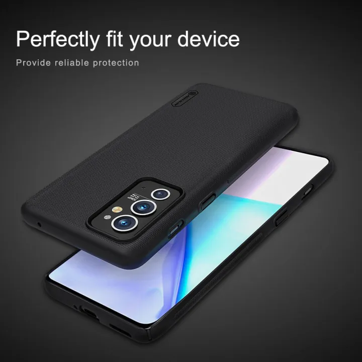 Nillkin%20(%7B1+9RT%20%7D%20Super%20Frosted%20Shield%20Matte%20cover%20case%20for%20Oneplus%209RT%205G%20-%20Black%20(Back%20Case%20Cover%20For%20Smartphone)%20-%20Image%205
