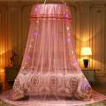 Mesh Hung Dome Mosquito Net Bed Canopy Princess Decor Fits Crib Twin Double Full Queen Bed Kids Baby Girls Cartoon Canopy.