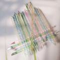 Nail Cuticle Pusher Crystal Double End Reusable Manicures Cuticle Dead Skin Remove Pedicure Sticks Fork Nail Art Clean Care Tool.