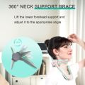 360°Adjustable Neck Brace for Neck Pain and Support, Cervical Neck Traction Device for Home Use, Neck Stretcher Neck Decompression Devices for Forward Head Posture Correction. 
