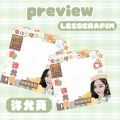 50Pcs/Set Kpop LESSERAFIM Post It Notes New Album KIM CHAEWON SAKURA Photocards Card Poster Sticker Group Fans Gifts.