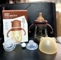 3in1 Package 240ml Nano Color With Handle Wide-Neck Feeding Bottle -1pcs. 