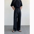 Black Oversized Suit Pants Men Fashion Social Mens Dress Pants Korean Loose Straight Wide Leg Pants Mens Office Formal Trousers. 