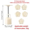 Baking Tools Flower Shaped Mooncake Mold 3D Pattern Non-stick DIY Cake Mold Bakeware Plastics Cookie Stamps Fondant Decoration. 