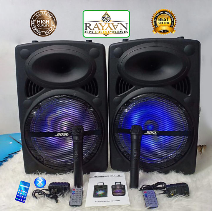 Microphone,%20%20Wireless,%20%20Bluetooth,%20Rechargeable%2012"%20Speaker%20with%20Portable%20Trolley%20music%20instruments%20disc%20jockey%20Sound%20box%20-%20Image%206