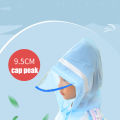 Children's Raincoat Non Disposable EVA Conjoined Bag Seat Boys and Girls Primary School Students Cartoon Baby Raincoat.