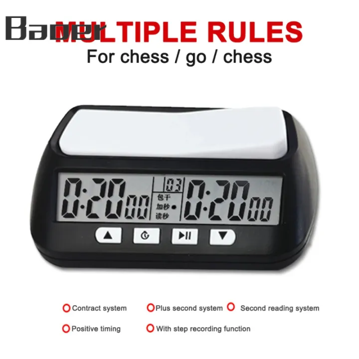 Baoer YS-902 3-in-1 Multipurpose Portable Professional Chess Clock Digital Chess Timer Game Timer Competition Game Stopwatch For Gaming