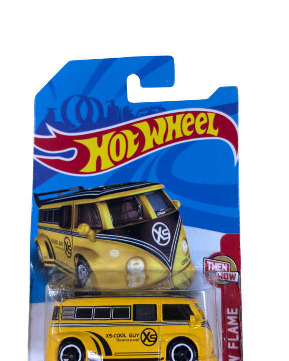 Hot Wheels VW Cool Bus Yellow - Then & Now Series - Diecast Toy