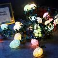 Easter decoration simulation rattan Easter egg string lights holiday party indoor box led lights Simple Fidelity design.