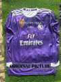 Ronaldo Jersey 7 Real Madrid 2016 2017 Cristiano Purple Shirt Full Long Sleeve. 