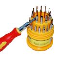 31-in-1 Screwdriver Tool Set Multifunction Mobile Phone Watch Laptop Repair Kit Tools Household Accessories - Yellow. 