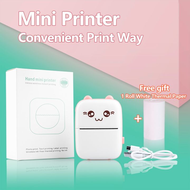 PIX Mini Printer Machine Wireless Portable Thermal POS Pocket Mobile Printer Short Hand Printer Papering Mini Thermal Bluetooth Pocket