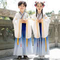 Ancient Men's Traditional Culture Hanfu Girls' Ru Skirt Chinese Style Boys' Book and Children's Clothing. 