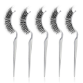 5Pcs Planting Grafted Eyelashes Try on Beauty Shop Display Stand Playing Board Artifact Plastic Stick.