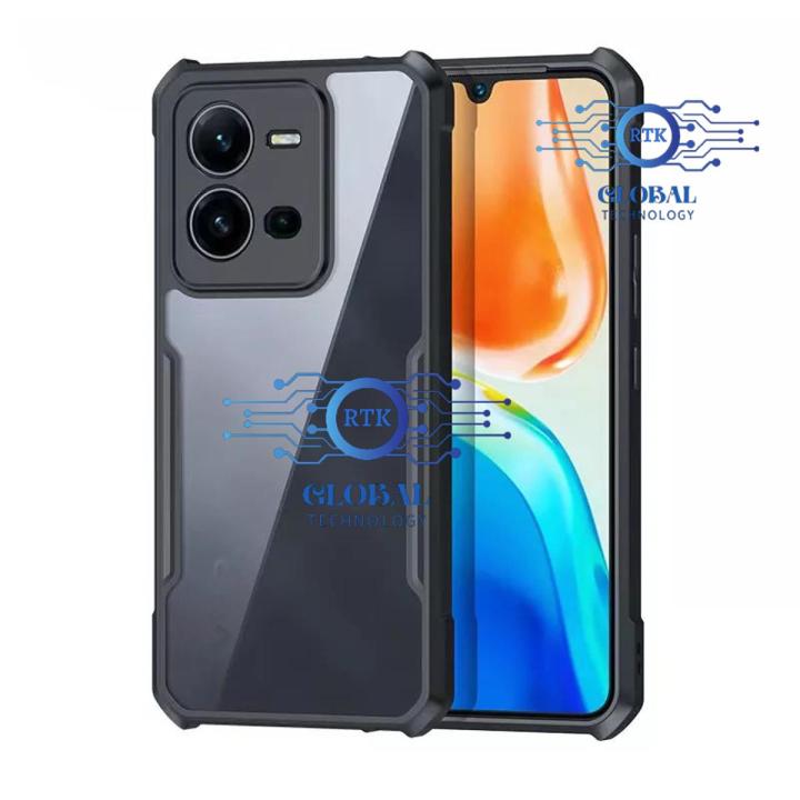 for Vivo V25 5G / Vivo V25e Case Edge-Reinforced Shockproof Hard Transparent Phone Cover