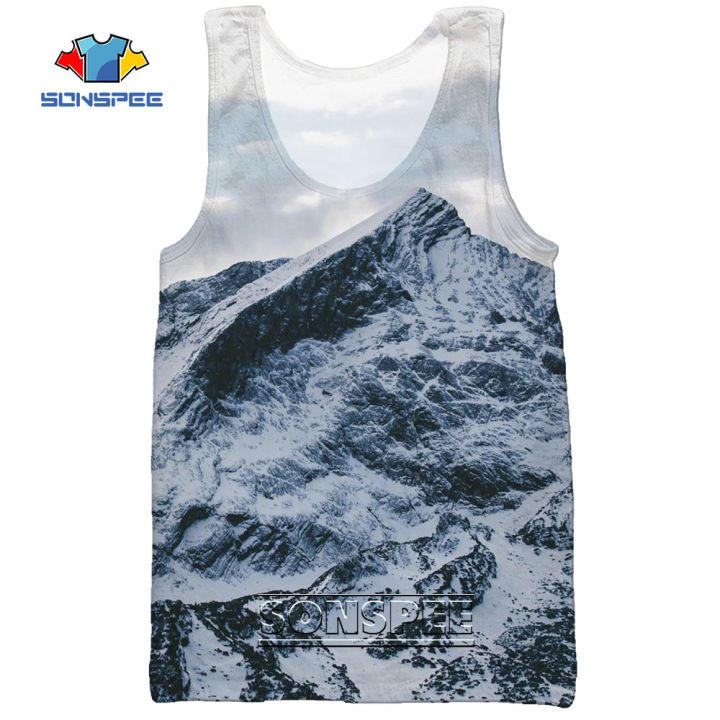 SONSPEE%20Snow%20Mountain%20Summer%20Ice%20Sea%20Beach%20Reef%203D%20Print%20Men's%20TaTops%20Casual%20Fitness%20Bodybuilding%20Gym%20Muscle%20Sleeveless%20Vest%20-%20Image%202