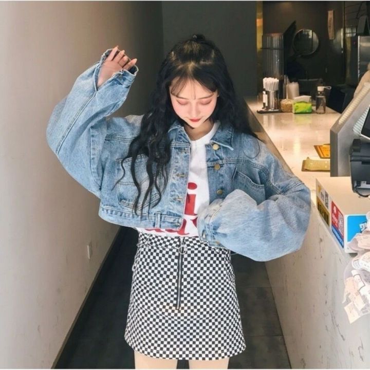 Women's%20Denim%20Jacket2022Early%20Autumn%20New%20Korean%20Style%20Loose%20Batwing%20Sleeve%20Short%20Hong%20Kong%20Style%20Top%20Short%20Coat%20-%20Image%207