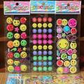 1 Pkt Sticker Smiley Face Self-Adhesive PVC Label for School Teacher Rewards Kids Toys for Children.