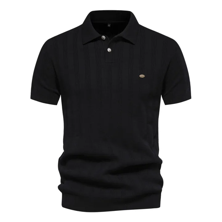 2024%20New%20Summer%20Ribbed%20Knit%20Polo%20Shirt%20for%20Men%20Breathable%20and%20Cool%20Brand%20Quality%20Mens%20Textured%20Polo%20Shirts%20-%20Image%207
