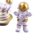 3Pcs PVC Astronaut Statue Spaceman Figurine Action Figure for Shelf Bedroom Kids Gift. 