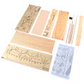 1:100 Halcon Wooden Sailing Boat Model DIY Kit Ship Assembly Decoration Gift.