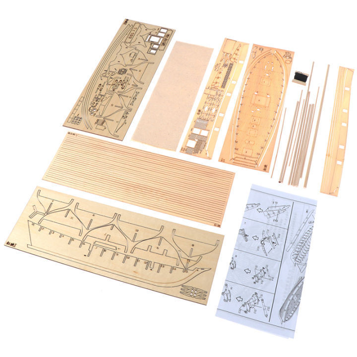 1:100%20Halcon%20Wooden%20Sailing%20Boat%20Model%20DIY%20Kit%20Ship%20Assembly%20Decoration%20Gift%20-%20Image%203