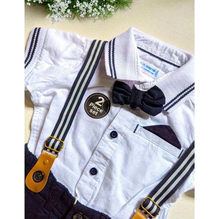 Baby%20Boy%20Clothing%20Sets%20White%20Polo%20T-Shirt%20and%20Navy%20Blue%20Pant%20Romper%20with%20Bow%20-%20Perfect%20Party%20Wear%20for%20Your%20Kids%20-%20Image%202