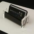 Acrylic Desktop Business Card Holder Display for Desk Elegant Business Card Stand for Office Black. 