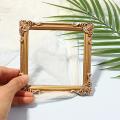 INS Photo Frame Nordic Resin Mini Picture Display Stand Embossment Handmade Photo Backdrop Retro Picture Holder Photography Prop.