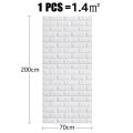 70cm*2m Long 3D Brick Wall Stickers DIY Decor Self-Adhesive Waterproof Wallpaper for Kids Room Bedroom Kitchen Home Wall Decor.