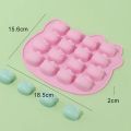 Sanrio Hello Kitty Heat Resistant Silicone Mold Chocolate Mold Shell Candy Mold DIY Cute Ice Cube Tray QQ Candy Fondant Molds.