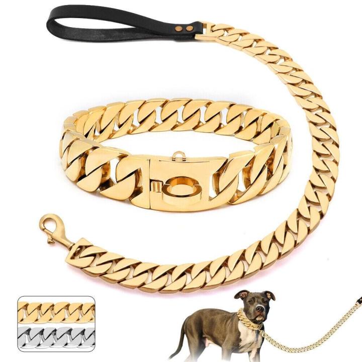 Stainless%20Steel%20Dog%20Chain%20Leash%20Super%20Strong%20Dog%20Metal%20Durable%20Silver%20Traction%20Rope%20Chain%20Solid%20For%20Pet%20Jewelry%20Accessories%20-%20Image%202