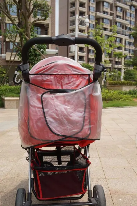 PVC%20material%20universal%20children's%20baby%20stroller%20dustproof%20and%20windproof%20umbrella%20car%20rain%20cover%20-%20Image%205