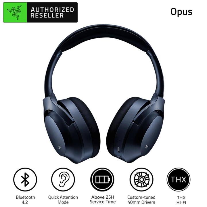 Razer%20OPUS%20Headset%20ANC%20Active%20Noise-canceling%20Wireless%20BT%20Hi-Fi%20Headphone%20Gaming%20Earphone%2040mm%20Drivers%20with%20Portable%20Case%20-%20Image%202