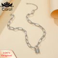 Simple Love Lock Pendant Alloy Chain Unisex Necklace Party Jewelry Couple Gift. 