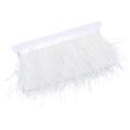 【Customer favorite】 2.2 Yards Satin Ribbon 3-4inch Ostrich Feathers Satin Ribbon White Ostrich Feathers Trim Satin Ribbon White Fringe Satin Ribbon Craft Feather Boas. 