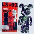 New Creative Wireless Speaker Bluetooth 5.2 Portable HIFI Bass Speakers Plating Gradient Color Cartoon Bear Table Desk Ornament. 