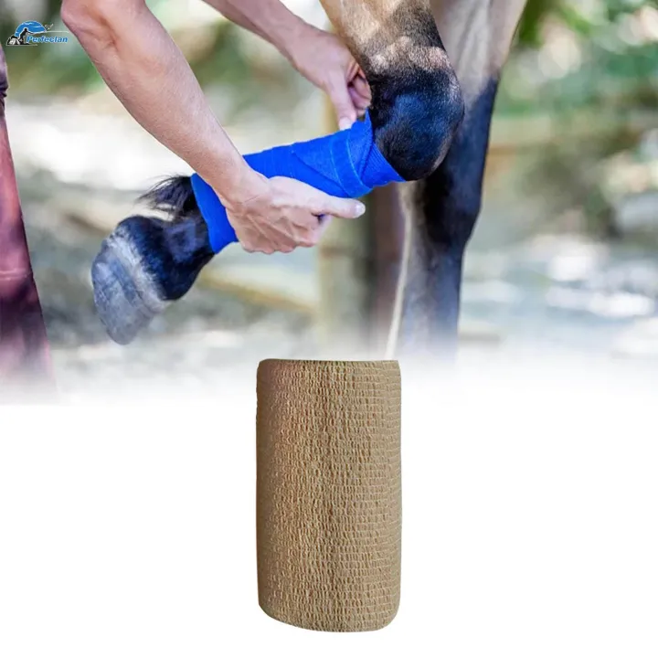 Tape%204%20inch%20Wide%20Breathable%20Self%20Adherent%20Wrap%20for%20Cats%20Sports%20Leg%20Khaki%20-%20Image%208