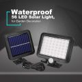 56LED Indoor Outdoor Solar Power Sensor Light. 
