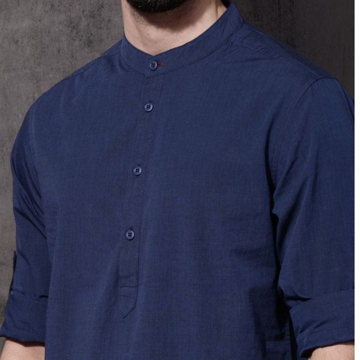 Navyblue%20Trendy,%20Cotton%20Casual%20Shirt,Katua.%20Fotua%20,Shirt%20For%20Men%20summer%20shirt%20-%20Image%203