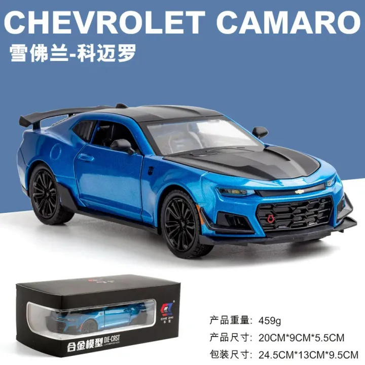 1:32 Transformers 5 Bumblebee Chevrolet Camaro Diecast Car Fast and the Furious Alloy Vehicles Car Model Metal Toy Model Pull back Sound Light Special Edition