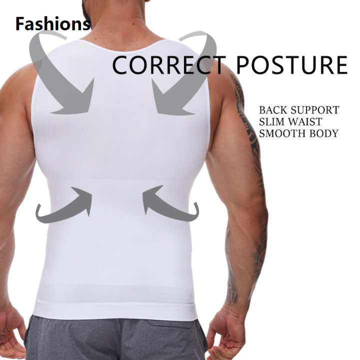 Fashions%20Mens%20Slimming%20Body%20Shaper%20Compression%20Tank%20Top%20Undershirt%20Shapewear%20Flat%20Belly%20Fitness%20Workout%20Shirts%20Abdomen%20Slim%20Vest%20-%20Image%204