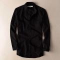 Slim Fit Blank Cotton Long Sleeve Shirt For Men.