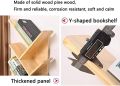 Shelves Tree Bookshelf Made of Wood Book Shelf Spine Tower Shelf Removable Storage Wall Shelf.