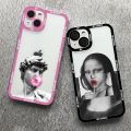 Great Art Aesthetic David Mona Lisa Case For Xiaomi Redmi Note 12 11 11S 10S 10 9 Pro Mi 13 12 Lite Poco F5 X5 X3 Pro Soft Cover. 