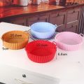 Air Fryers Oven Baking Tray AirFryer Silicone Basket Silicone Mold Pizza Mat Round Replacement Grill Pan Air Fryer Accessories.