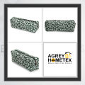 Pencil Pouch, White & Green, (9"x4"). 